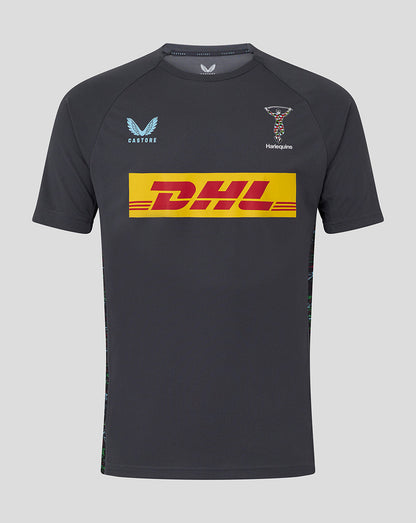 Harlequins Men's 25/26 Training Short Sleeve Tee - Ebony