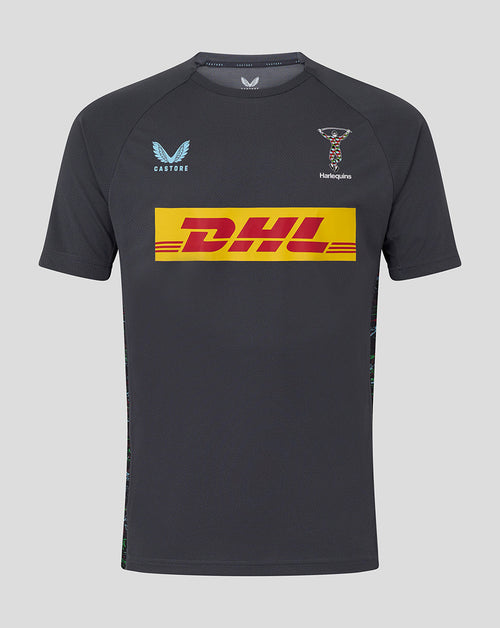 Harlequins Men's 25/26 Training Short Sleeve Tee - Ebony