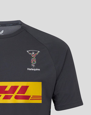 Harlequins Men's 25/26 Training Short Sleeve Tee - Ebony