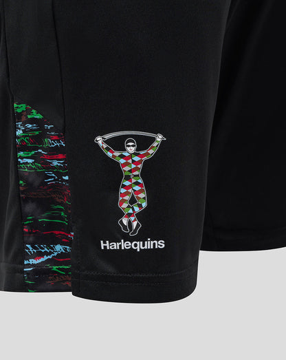 Harlequins Men's 25/26 Training Knit Shorts - Caviar