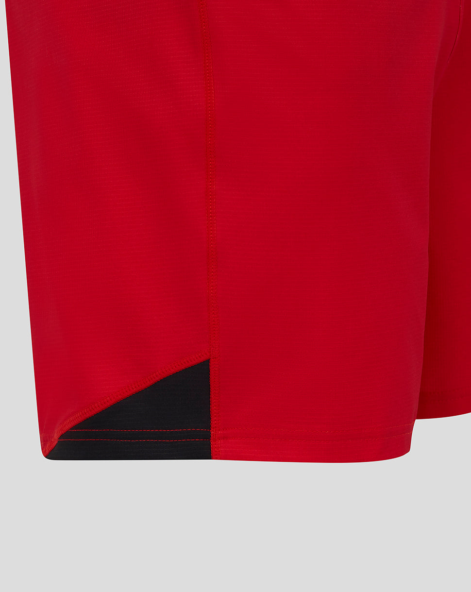 Saracens Herren 25/26 Pro Heim Shorts - Caviar/Racing Red
