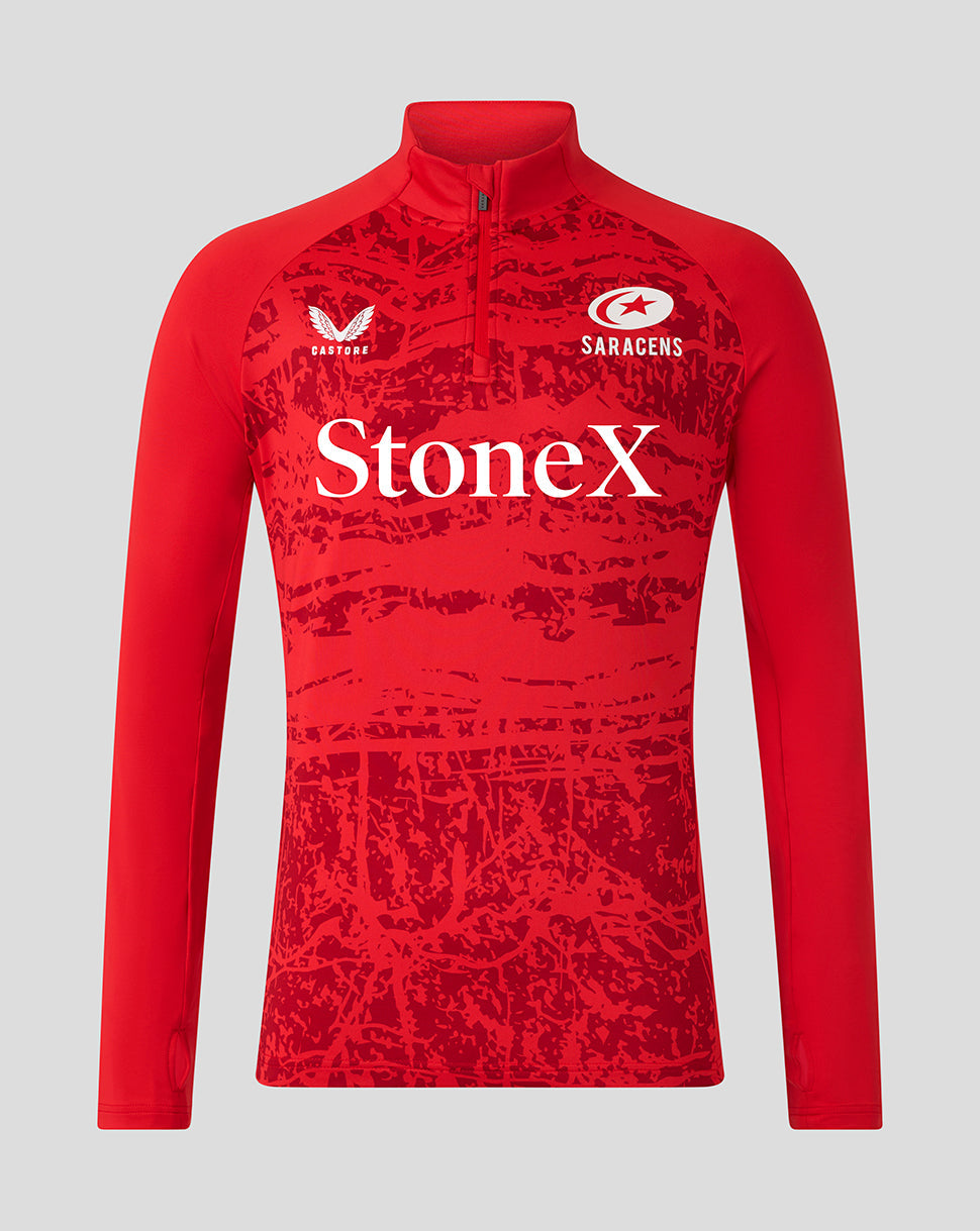 Capa intermedia Saracens Hombre 25/26 Matchday Prenda superior - Racing Red