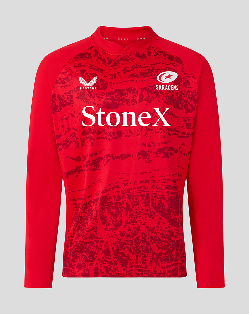 Capa intermedia Saracens Hombre 25/26 Matchday Drill Prenda superior - Racing Red