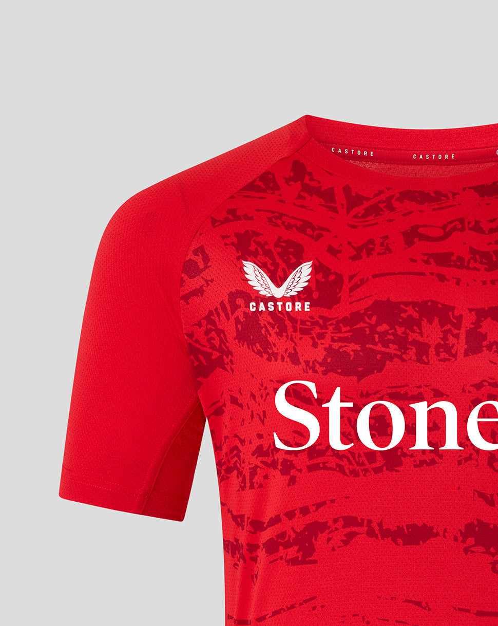 Saracens Men's 25/26 Matchday Short Sleeve Tee - Racing Red