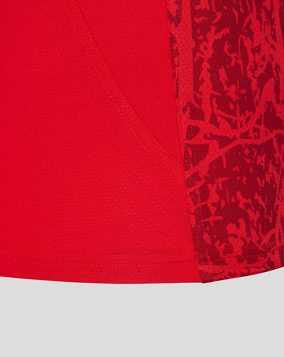 Saracens Men's 25/26 Pre Match Sleeveless Tee - Racing Red
