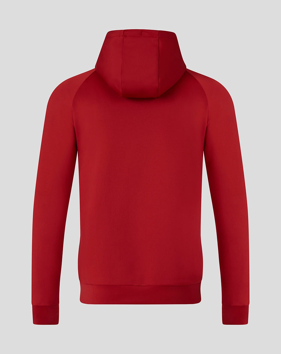 Saracens Heren 25/26 Presentation Scuba Hoodie - Rhythmic Red