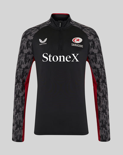Saracens Men's 25/26 Training 1/4 Zip - Caviar