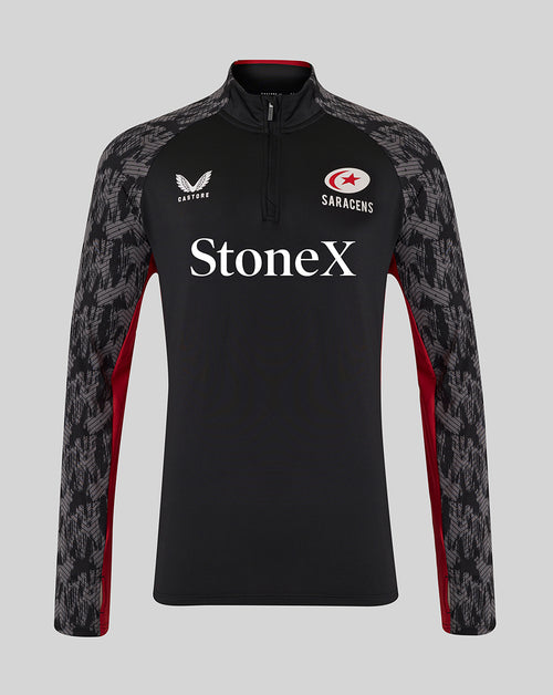 Saracens Men's 25/26 Training 1/4 Zip - Caviar