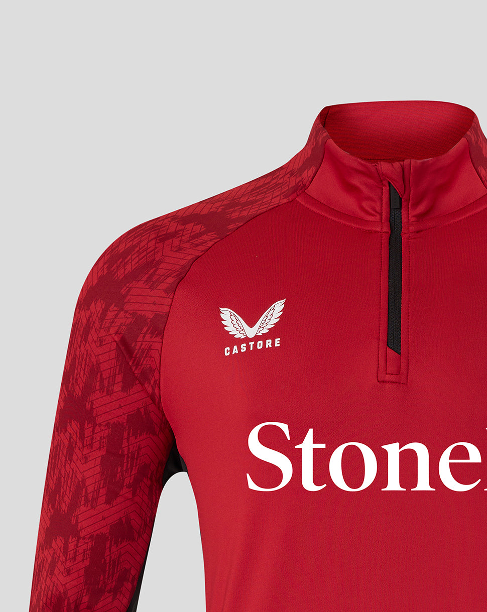 Saracens Men's 25/26 Training 1/4 Zip - Rhythmic Red