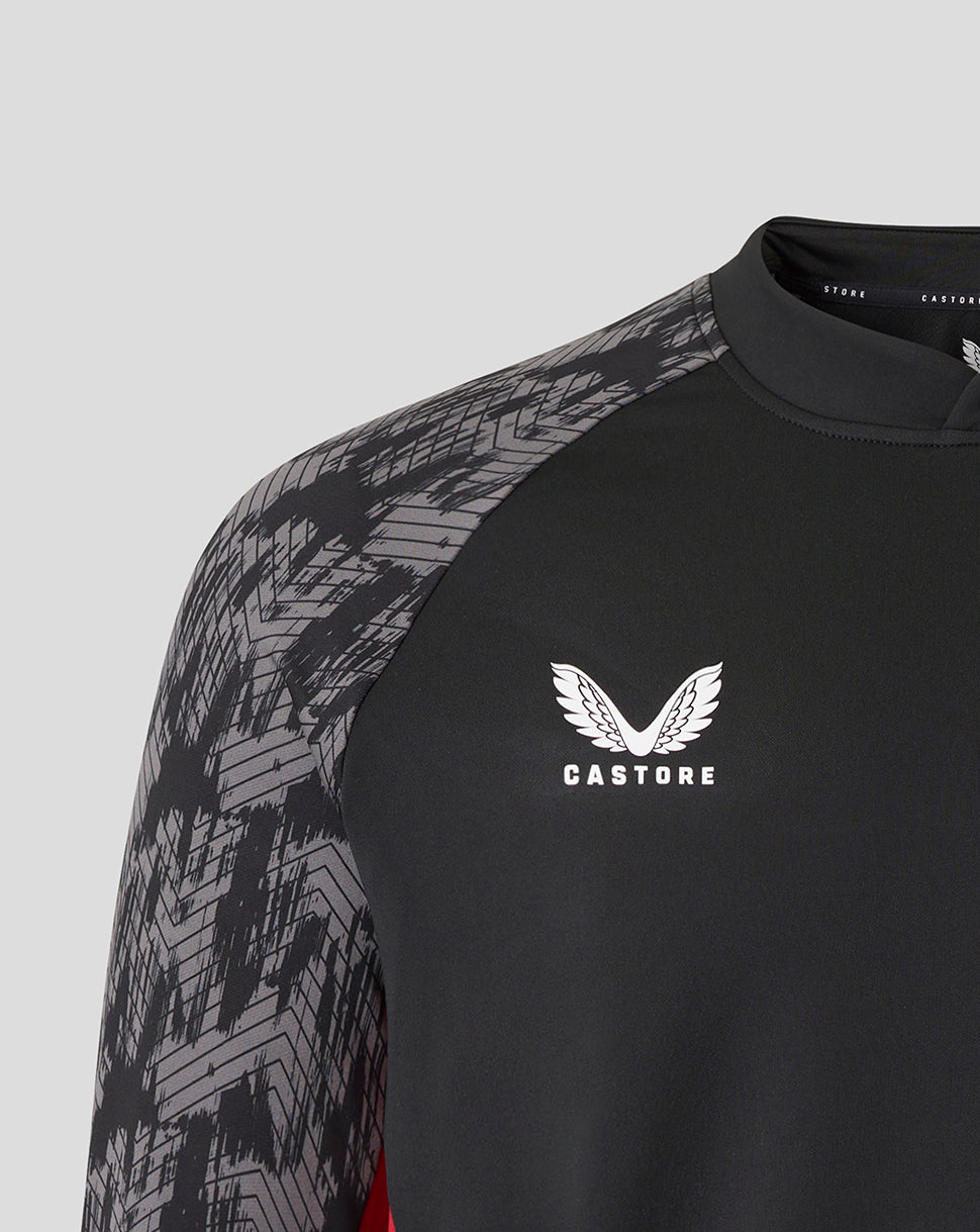 Saracens Men's 25/26 Training Drill Top - Caviar