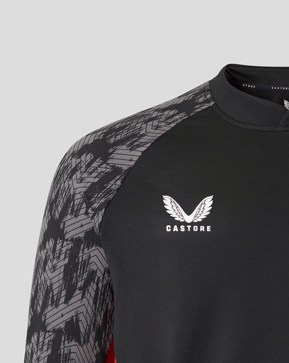 Saracens Men's 25/26 Training Drill Top - Caviar