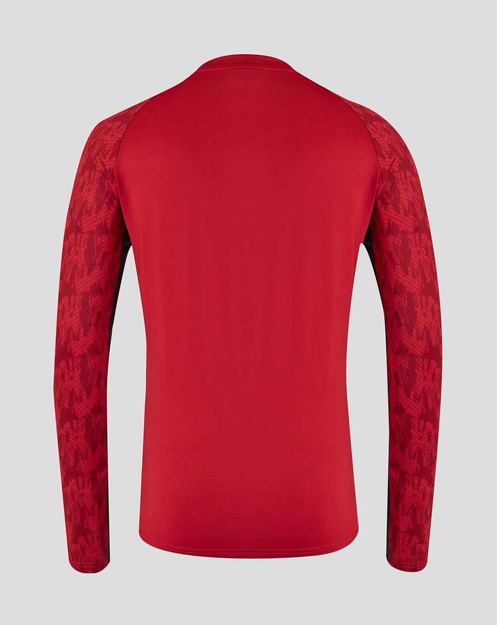 Saracens Men's 25/26 Training Drill Top - Rhythmic Red