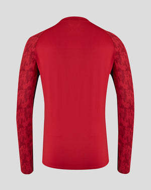 Saracens Men's 25/26 Training Drill Top - Rhythmic Red