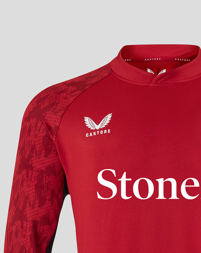 Saracens Men's 25/26 Training Drill Top - Rhythmic Red