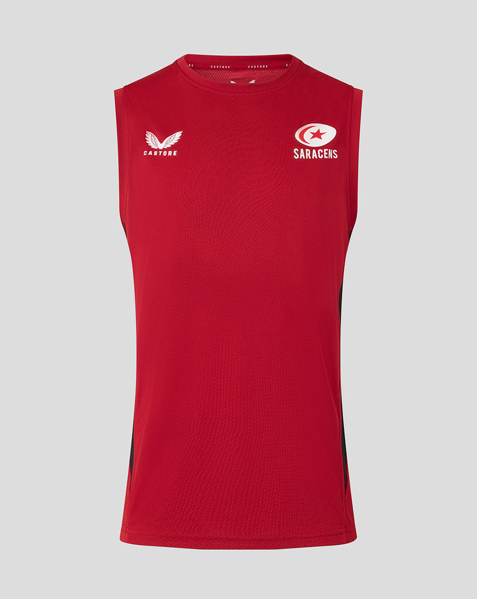 Saracens Men's 25/26 Training Vest - Rhythmic Red