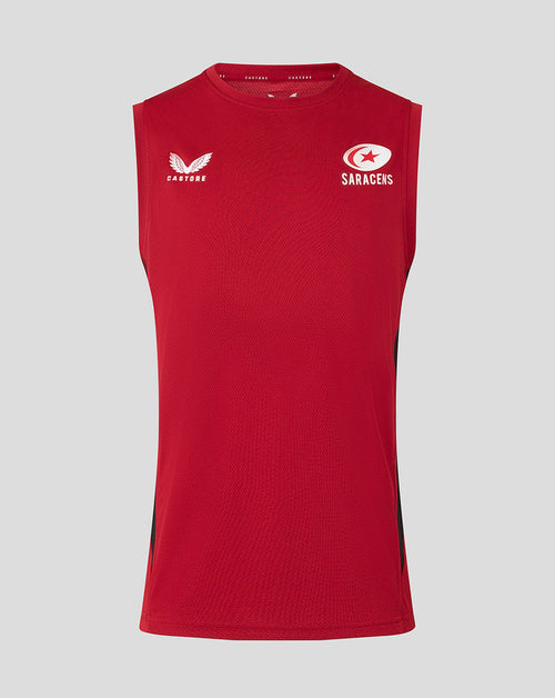 Saracens Men's 25/26 Training Vest - Rhythmic Red
