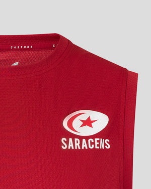 Saracens Men's 25/26 Training Vest - Rhythmic Red
