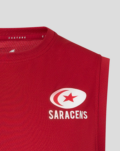 Saracens Men's 25/26 Training Vest - Rhythmic Red