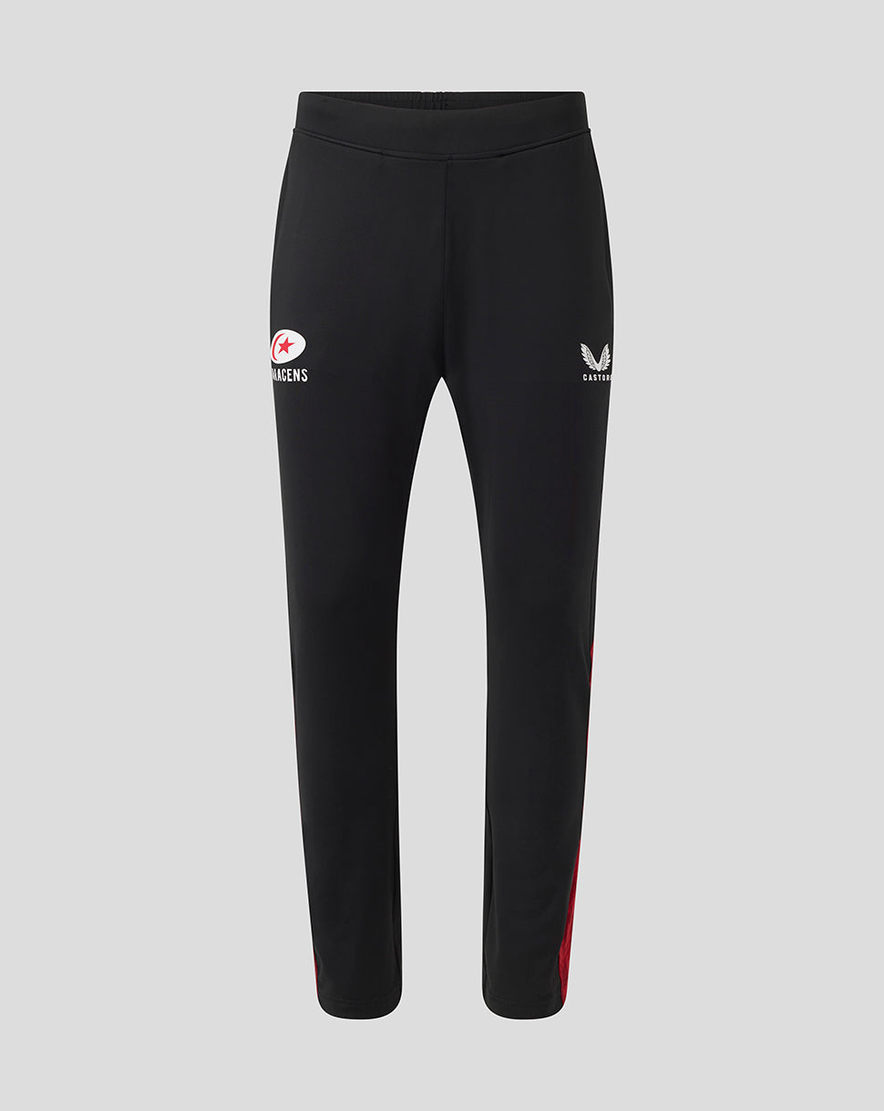 Saracens Heren 25/26 Training gebreid Broek – Caviar - Caviar/Rhythmic Red