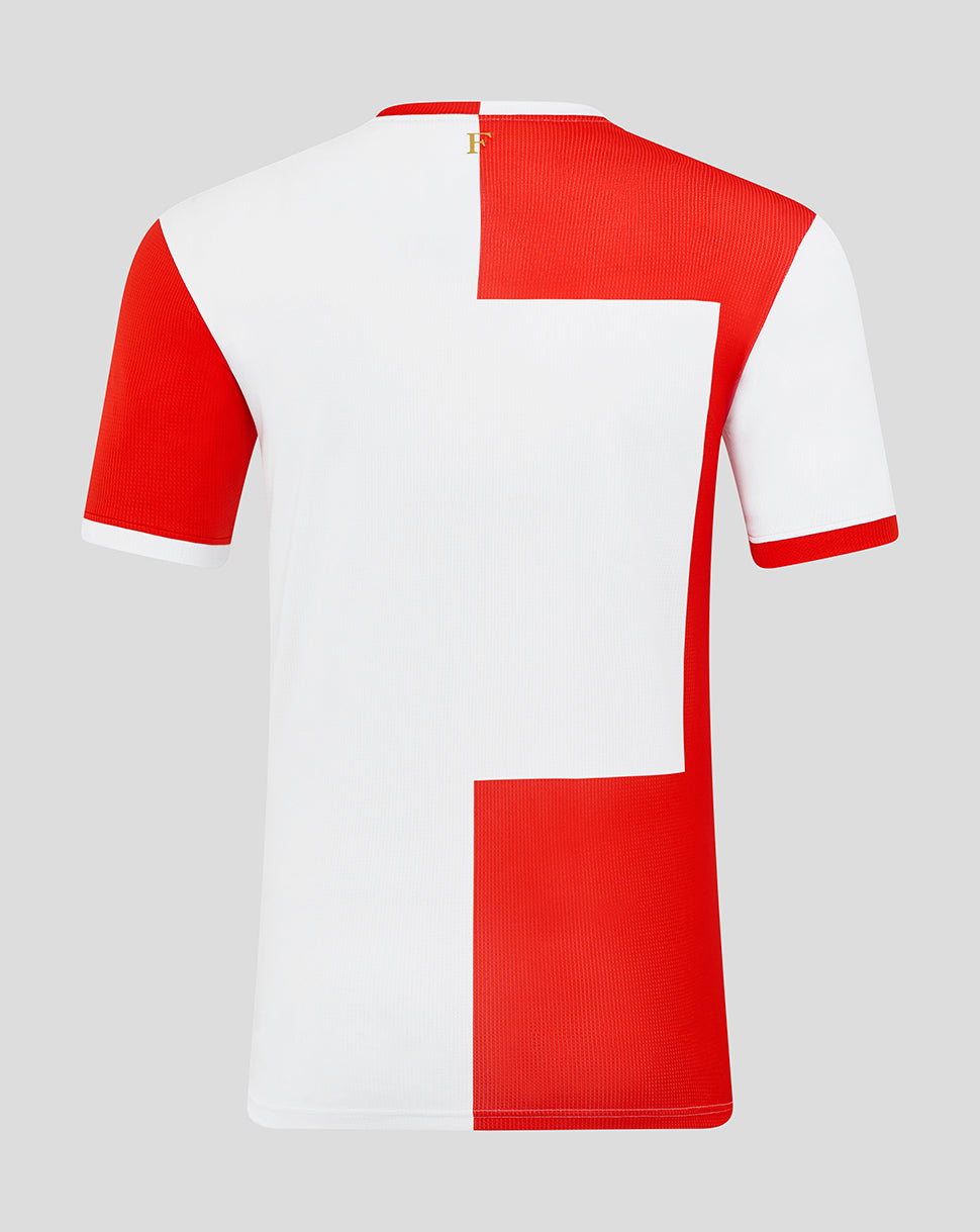 Feyenoord Heren 25/26 Thuis Shirt - Fiery Red/Helder wit