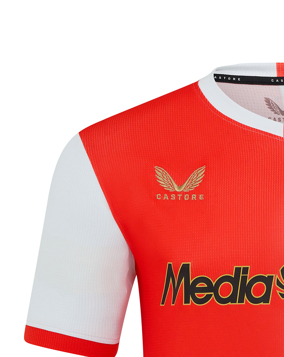 Feyenoord Heren 25/26 Thuis Shirt - Fiery Red/Helder wit
