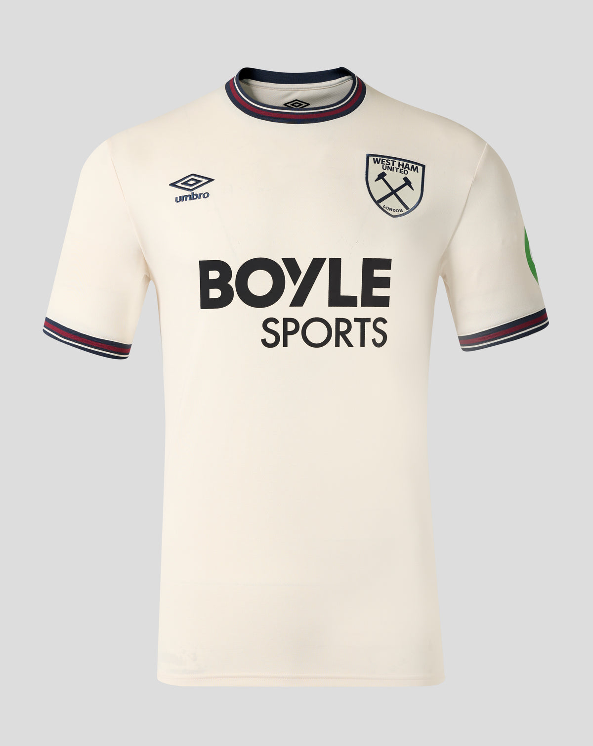 Camiseta visitante de manga corta West Ham 25/26 de hombre – Blanco - Crudo
