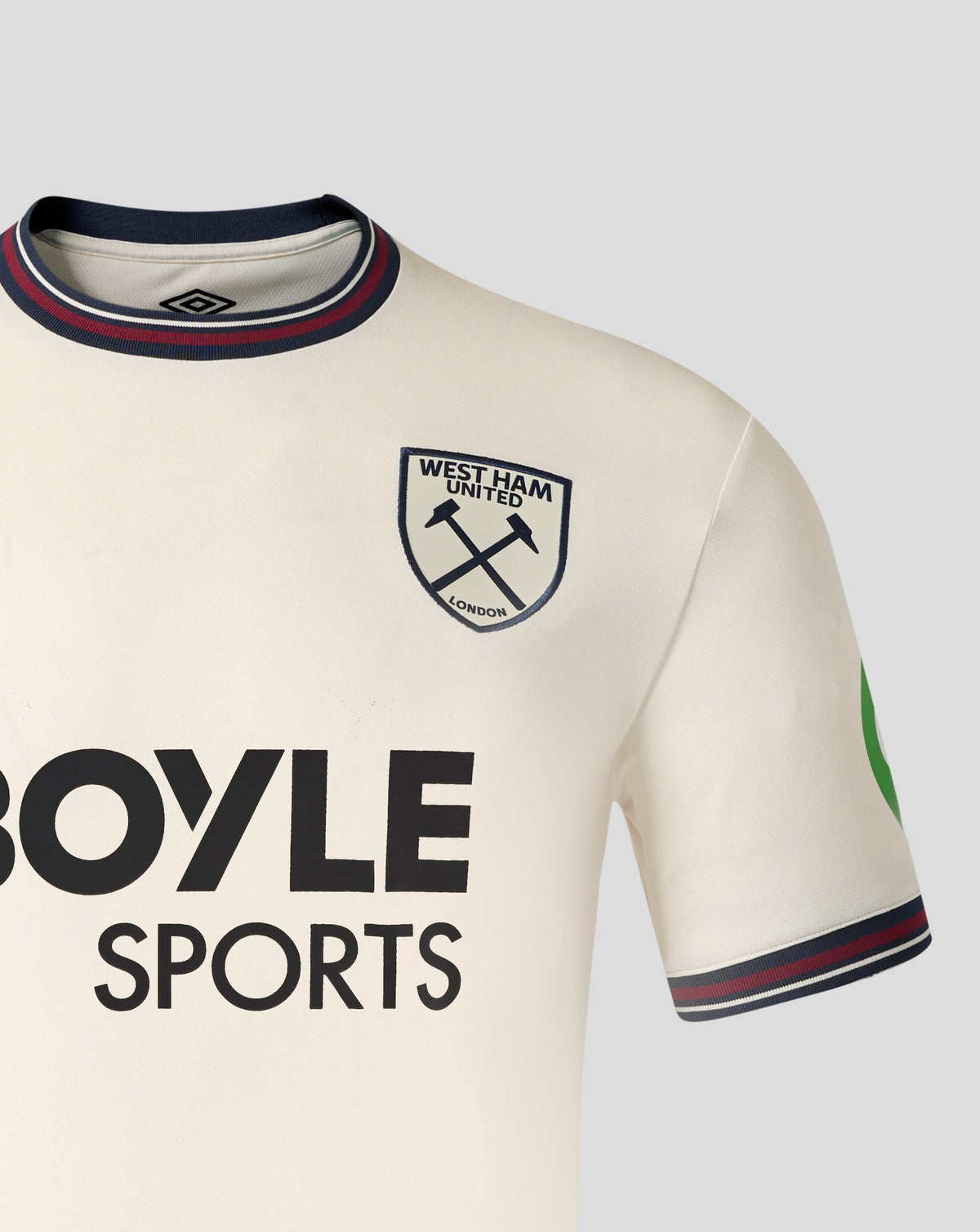 Camiseta visitante de manga corta West Ham 25/26 de hombre – Blanco - Crudo