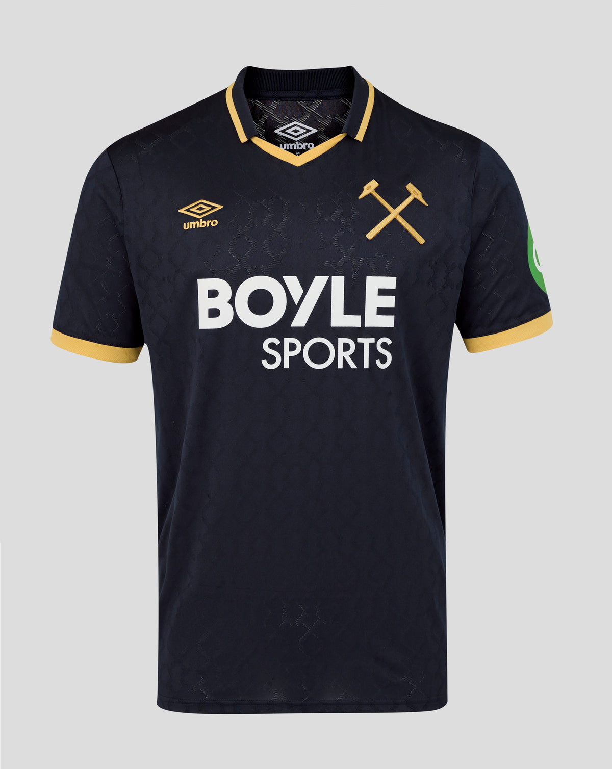 West Ham Men's 25/26 Third Kit Short Sleeve Shirt - Sky Captain/Orche