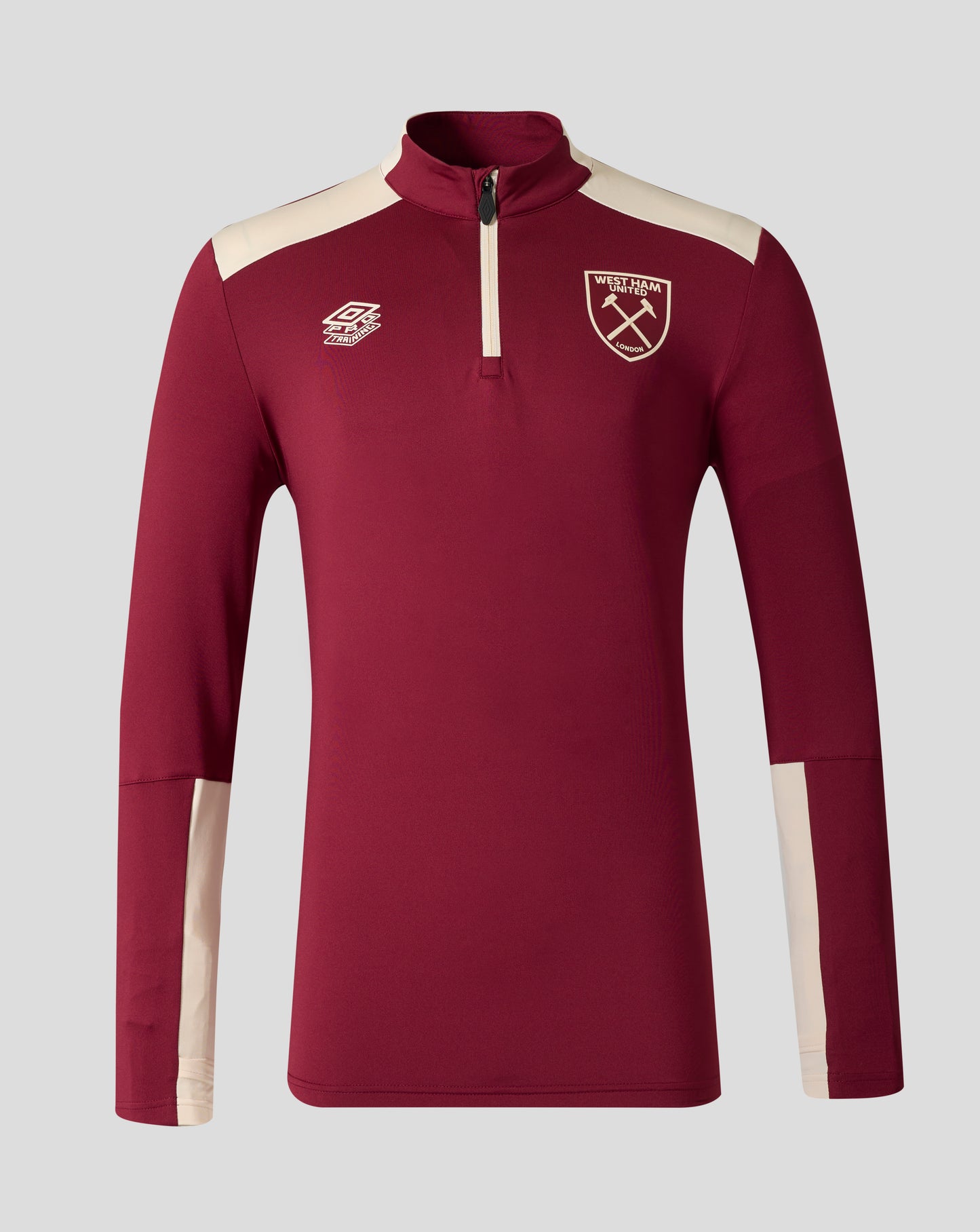 West Ham Men's 25/26 Pro Training Midlayer Top - Rhododendron