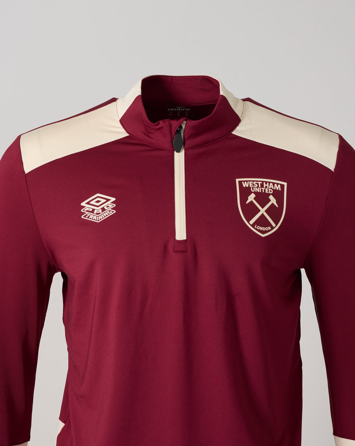 West Ham Herren 25/26 Pro Training Midlayer Oberteil – Rhododendron - Rhododendron/Ecru