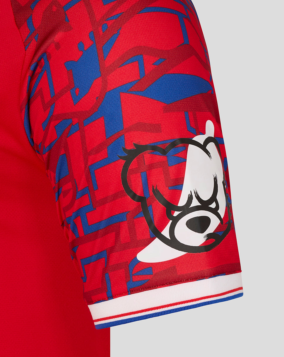 Camiseta visitante de manga corta Ipswich Town 25/26 de hombre - Racing Red/Surf The Web
