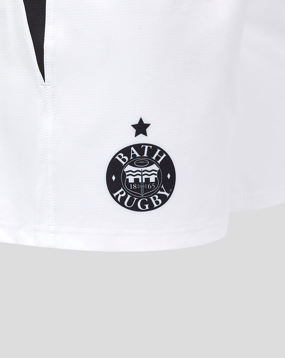Bath Rugby Men's 25/26 Away Pro Shorts - White/Black