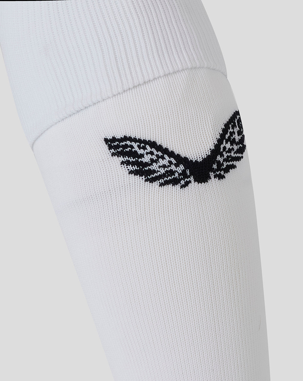 Calcetines Bath Rugby Junior 25/26 Visitante - Blanco/Negro