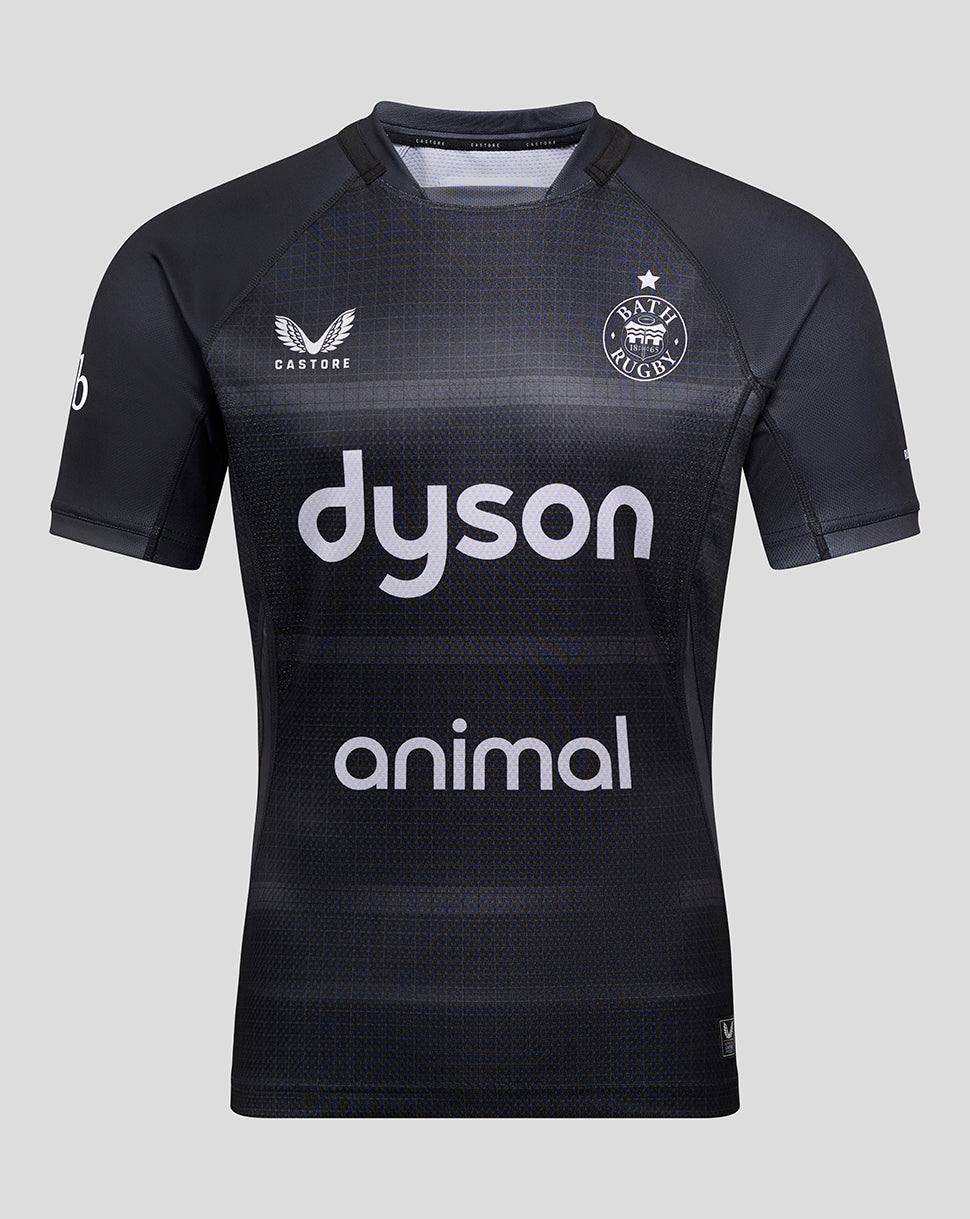 Bath Rugby Men's 25/26 European Pro Shirt - Black/Grey
