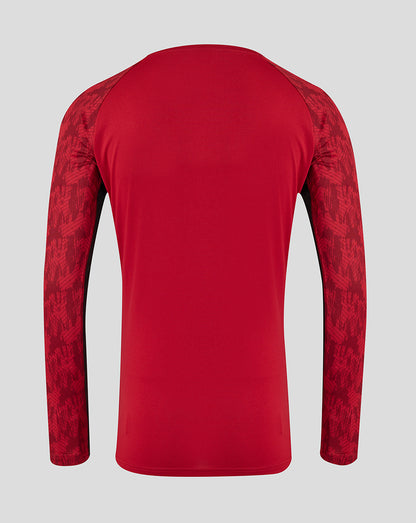 Saracens Men's 25/26 Training Long Sleeve Tee - Rhythmic Red