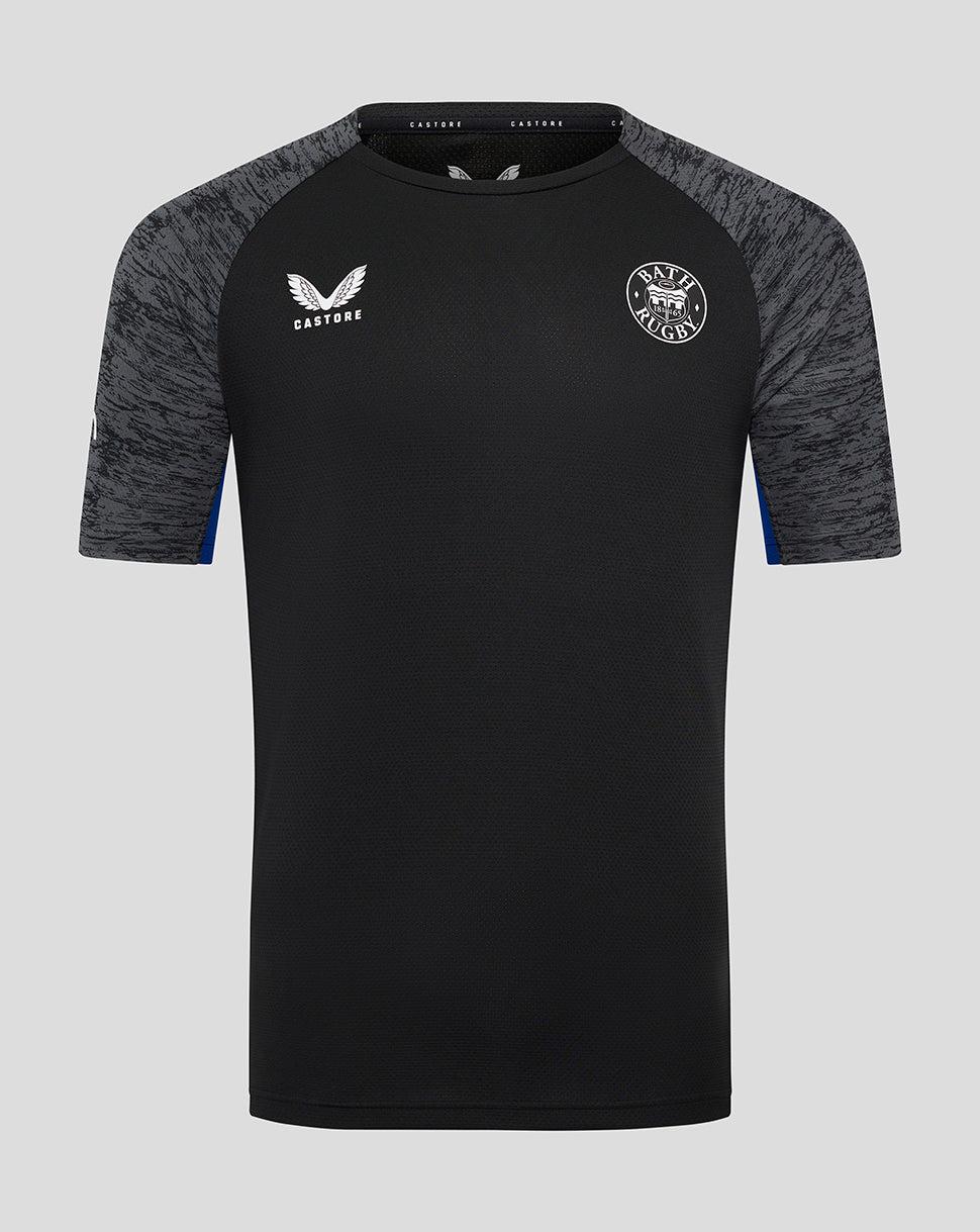 Bath Rugby Men's 25/26 Training Short Sleeve Tee - Caviar