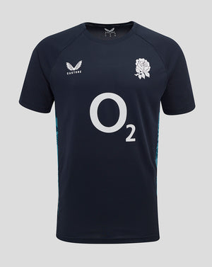 Men’s England Rugby 25/26 Performance Short Sleeve T-Shirt – Inkwell