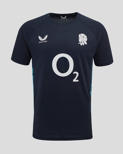 Men’s England Rugby 25/26 Performance Short Sleeve T-Shirt – Inkwell