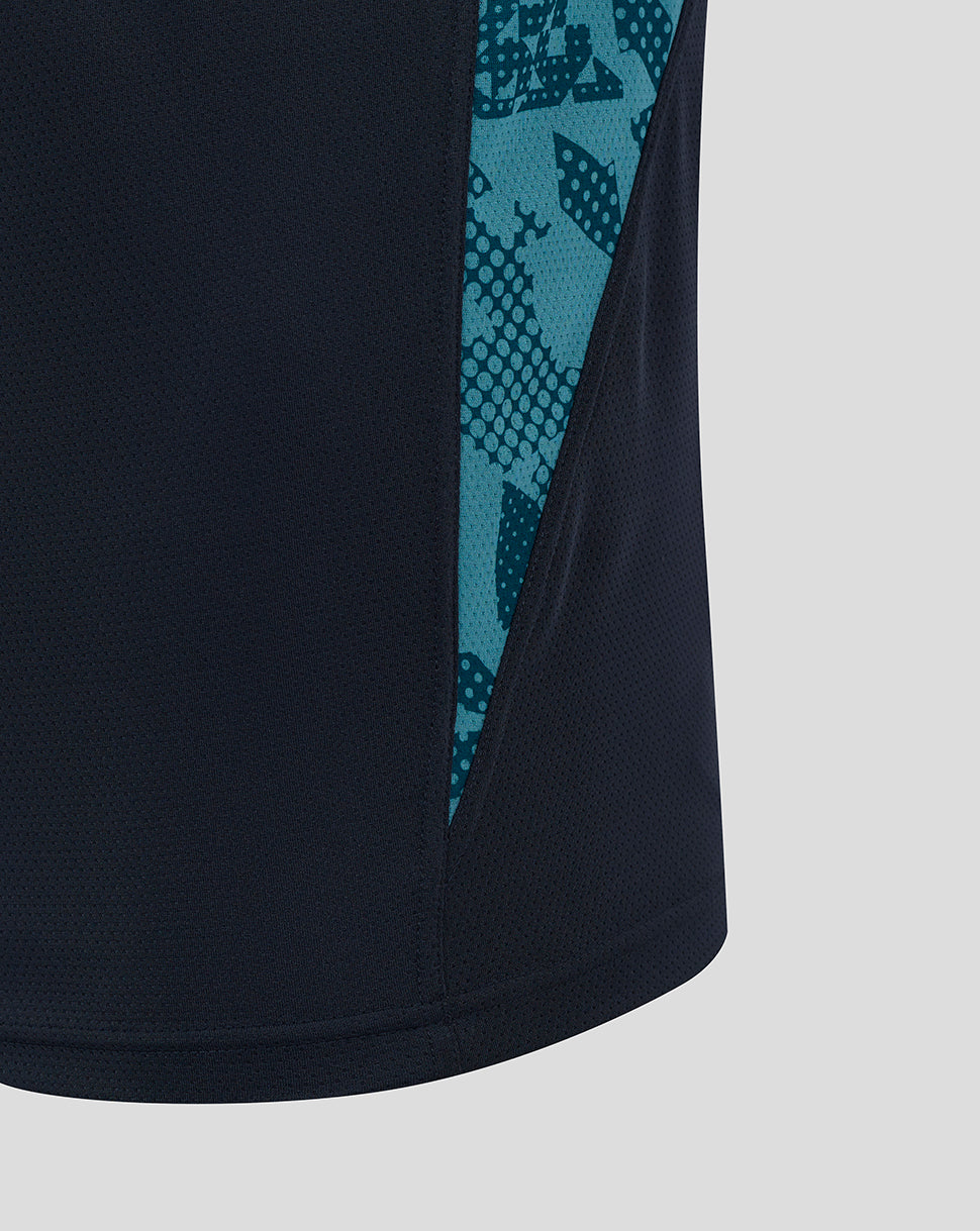 Men’s England Rugby 25/26 Performance Short Sleeve T-Shirt – Inkwell - Inkwell/Storm Blue