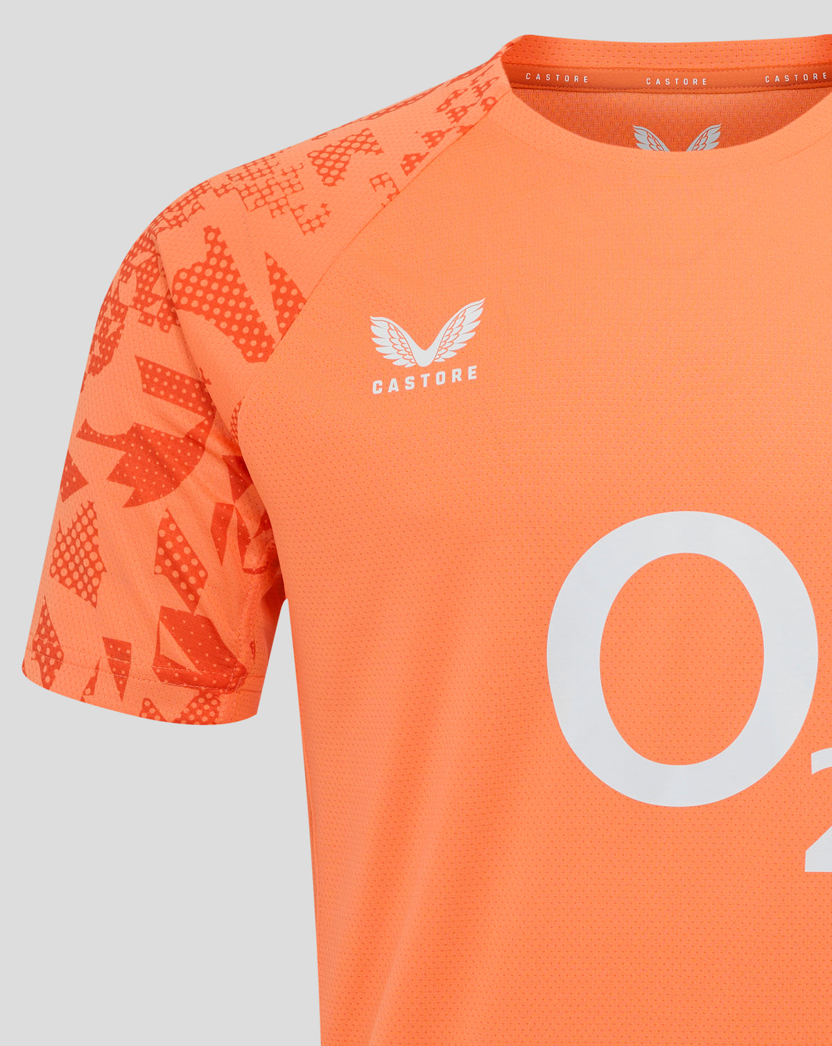England Rugby Men's Performance Short Sleeve Shirt - Melon - Melon