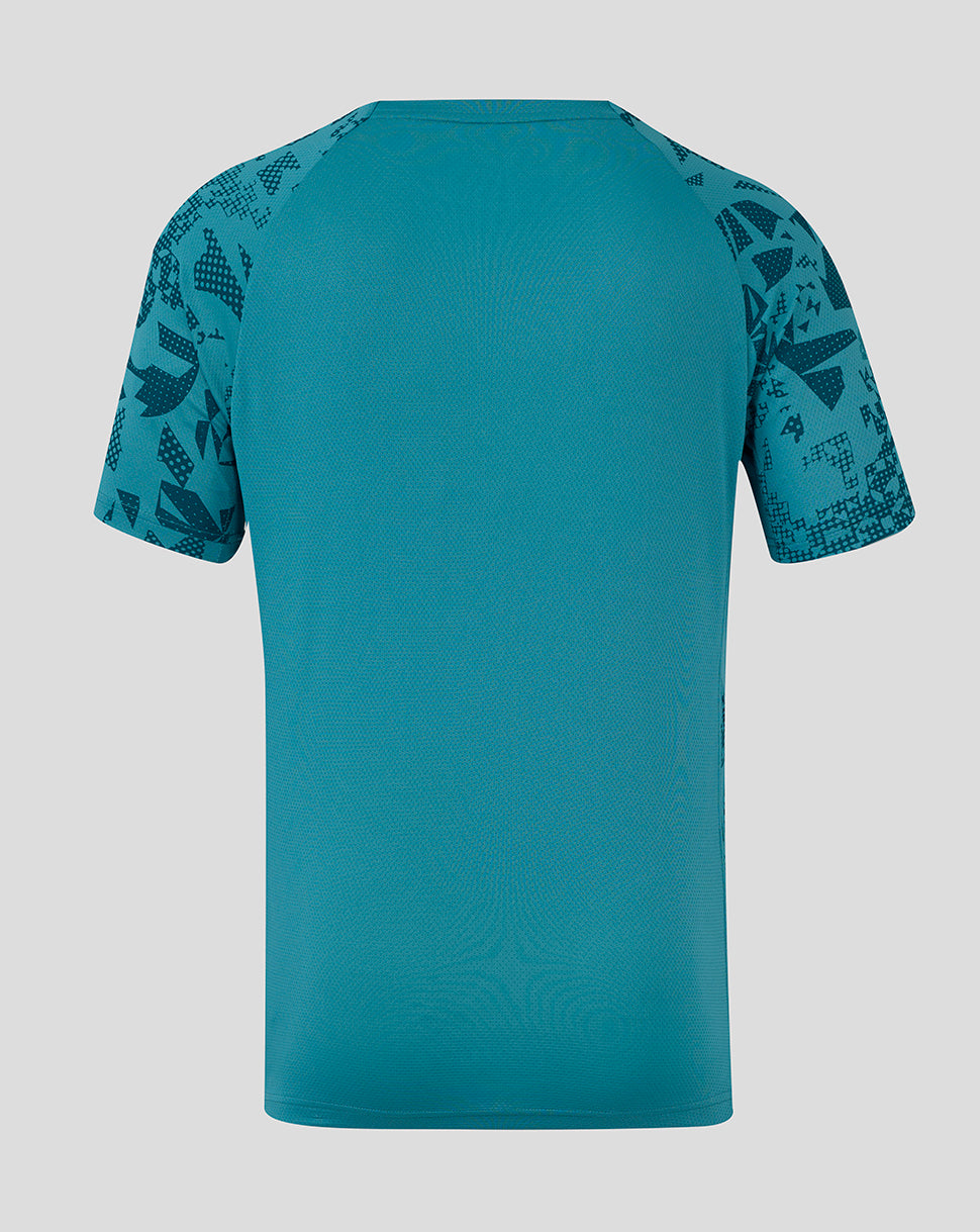 England Rugby Men’s 25/26 Performance Short Sleeve T Shirt – Storm Blue - Storm Blue