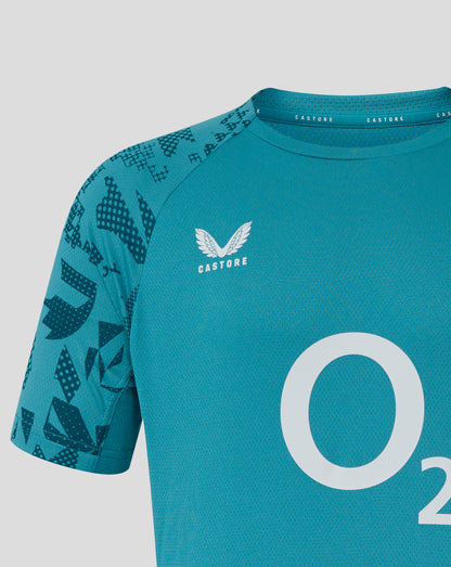 England Rugby Men’s 25/26 Performance Short Sleeve T Shirt – Storm Blue