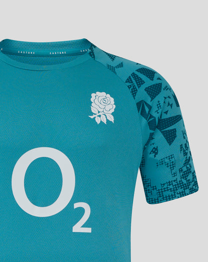 England Rugby Men’s 25/26 Performance Short Sleeve T Shirt – Storm Blue