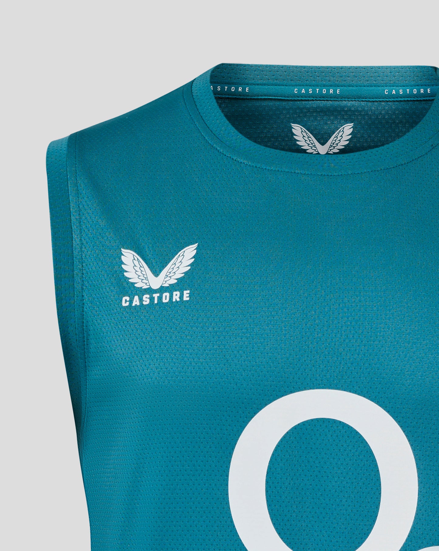 Men’s England Rugby 25/26 Performance Sleeveless T-Shirt – Storm Blue