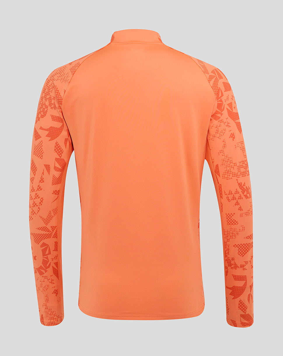 Herren England Rugby 25/26 Performance Langarm-Midlayer-Oberteil – Melone - Melon
