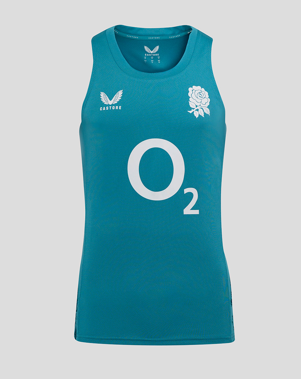 England Rugby Herren 25/26 Performance Ärmellos Tanktop – Sturmblau - Storm Blue