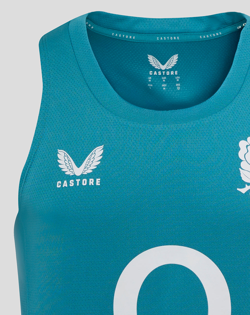 England Rugby Men’s 25/26 Performance Sleeveless Singlet – Storm Blue
