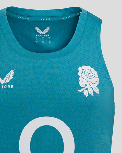 England Rugby Men’s 25/26 Performance Sleeveless Singlet – Storm Blue