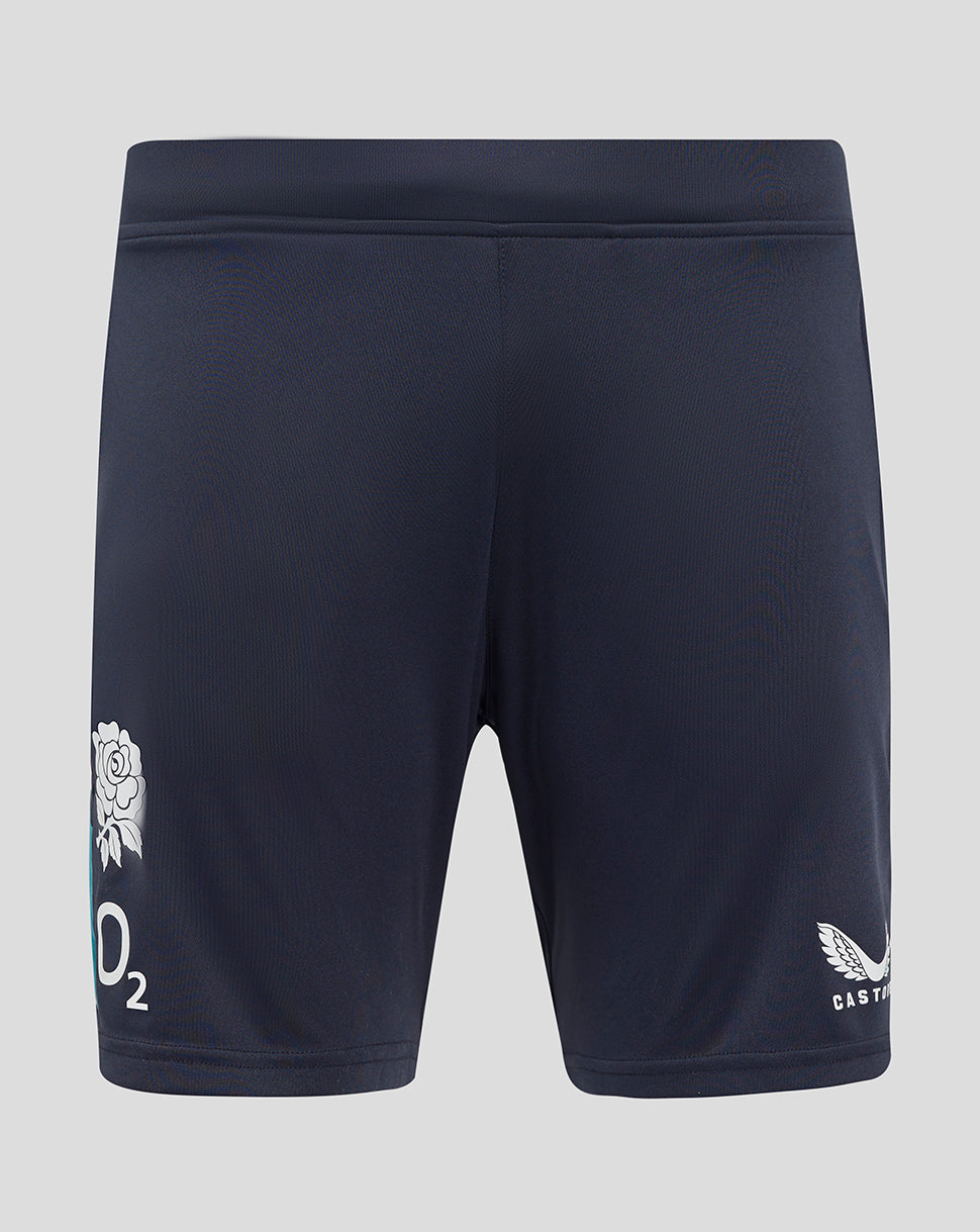 Men’s England Rugby 25/26 Performance Knit Shorts with Pockets – Inkwell