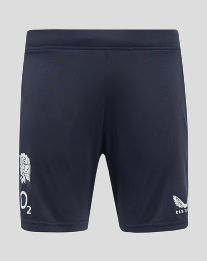 Men’s England Rugby 25/26 Performance Knit Shorts with Pockets – Inkwell